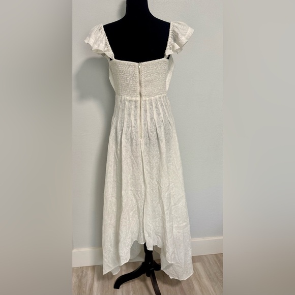 Ramy BrookBria Springtime Burnout Midi white Dress Sz 6 - Picture 11 of 12